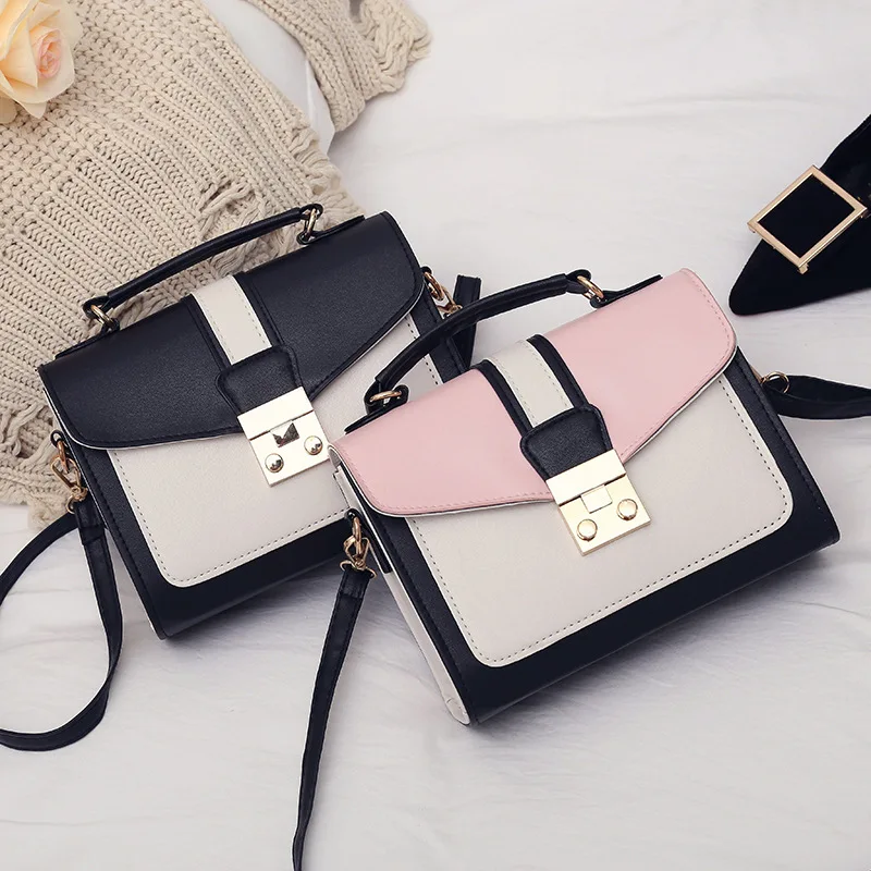 2019 Spring And Summer New Style WOMEN'S Bag Lock Hand Square Sling Bag Korean-style CHIC Contrast Color Retro Shoulder Oblique
2019 Spring And Summer New Style WOMEN'S Bag Lock Hand Square Sling Bag Korean-style CHIC Contrast Color Retro Shoulder Oblique