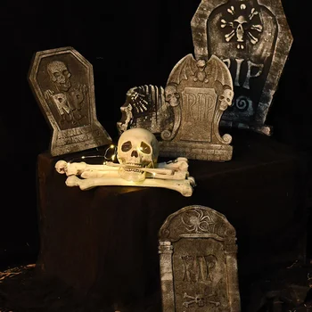 Halloween Foam Simulation Tombstone Suitable for Indoor and Outdoor Layout of Lawn Props with Random Hallowen Decor Props
Halloween Foam Simulation Tombstone Suitable for Indoor and Outdoor Layout of Lawn Props with Random Hallowen Decor Props
