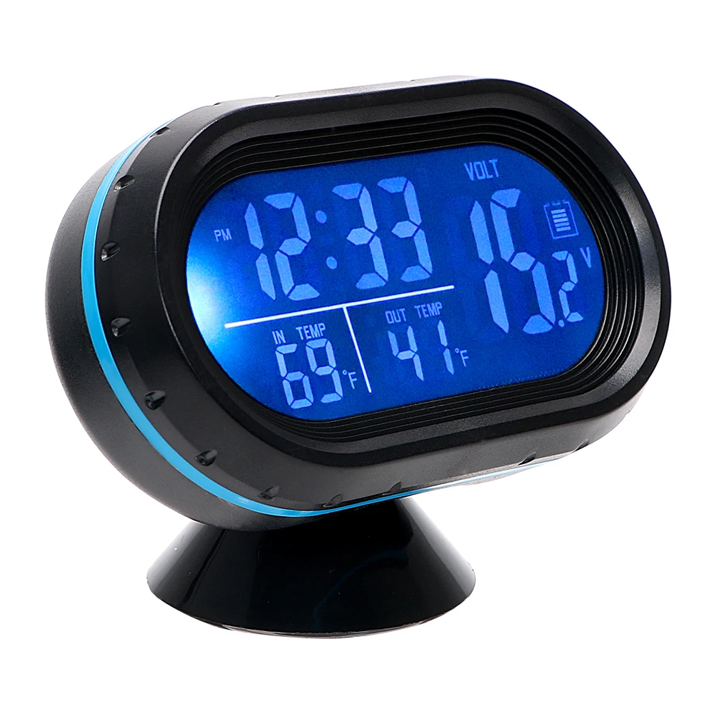 LEEPEE Dashboard LED Lighted Watch Voltage Tester Car Ornament Automobiles Clock Thermometer Dual Temperature Gauge Voltmeter
LEEPEE Dashboard LED Lighted Watch Voltage Tester Car Ornament Automobiles Clock Thermometer Dual Temperature Gauge Voltmeter