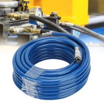 15m/50ft 1/4in Blue PVC Hose Flexible Pneumatic PVC Hose 300psi Air Line Hose with Quick Connector for Air Compressor
15m/50ft 1/4in Blue PVC Hose Flexible Pneumatic PVC Hose 300psi Air Line Hose with Quick Connector for Air Compressor