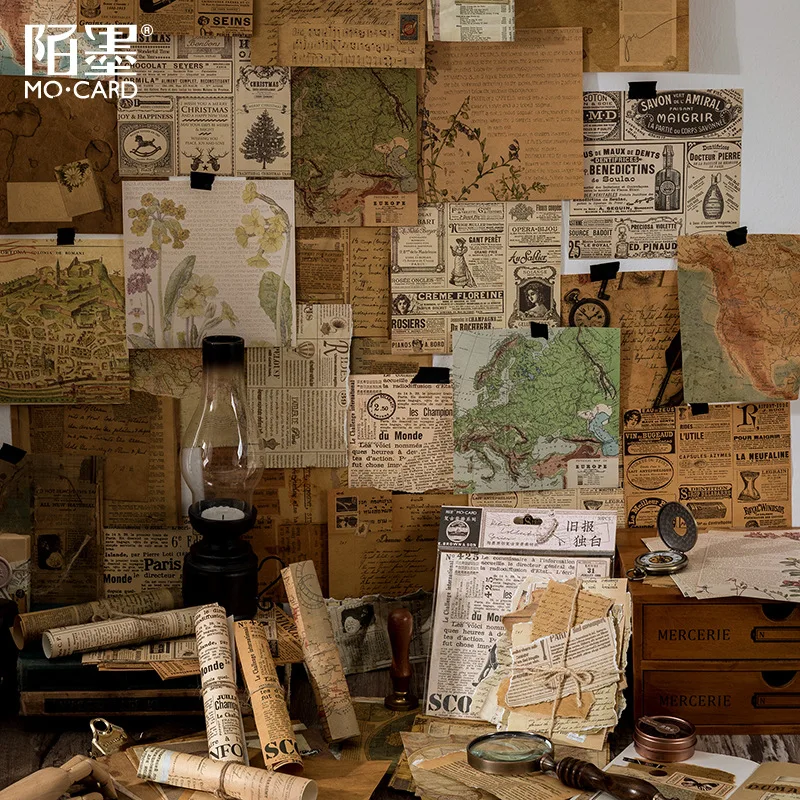 30 шт./упак. Kawaii ретро новостные бумажные блокноты для записей канцелярские товары