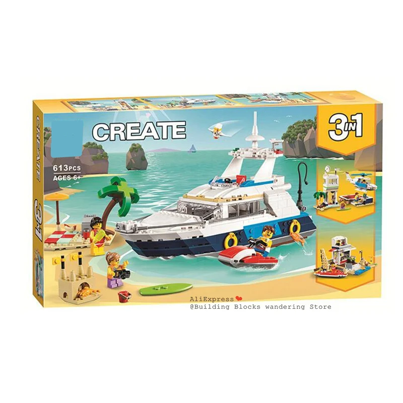2019 NEW 613pcs 3in1 Compatible legoingly 31083 Series Creator Cruising Adventures Building Blocks Bricks Toys Model Xmas gift
2019 NEW 613pcs 3in1 Compatible legoingly 31083 Series Creator Cruising Adventures Building Blocks Bricks Toys Model Xmas gift