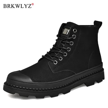 Black Warm Winter Men Boots Genuine Leather Ankle Boots Men Winter Work Shoes Men Military Fur Snow Boots for Men Botas
Black Warm Winter Men Boots Genuine Leather Ankle Boots Men Winter Work Shoes Men Military Fur Snow Boots for Men Botas