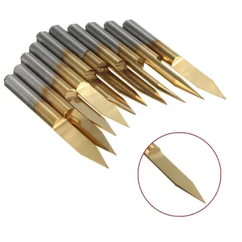 10Pcs 30Degree 30mm PCB Engraving CNC Cutter Bit Router Tool Titanium Milling Cutters Coated Carbide 0.2mm Tip End Mill Cutter
10Pcs 30Degree 30mm PCB Engraving CNC Cutter Bit Router Tool Titanium Milling Cutters Coated Carbide 0.2mm Tip End Mill Cutter