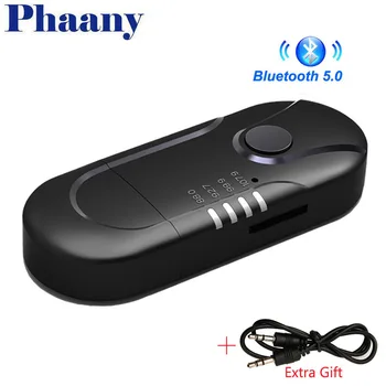Phaany Bluetooth 5.0 USB Audio Music Receiver FM Transmitter 3.5mm Jack AUX Stereo Wireless Adapter Support TF Card Playback
Phaany Bluetooth 5.0 USB Audio Music Receiver FM Transmitter 3.5mm Jack AUX Stereo Wireless Adapter Support TF Card Playback