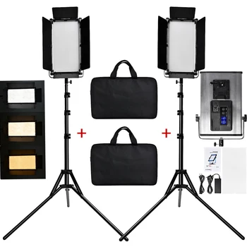 FOSOTO FT-1152 2 sets Studio Light LED Video Light With Tripod For Youtube Shoot 1150 Beads 75W Camera photographic lighting
FOSOTO FT-1152 2 sets Studio Light LED Video Light With Tripod For Youtube Shoot 1150 Beads 75W Camera photographic lighting