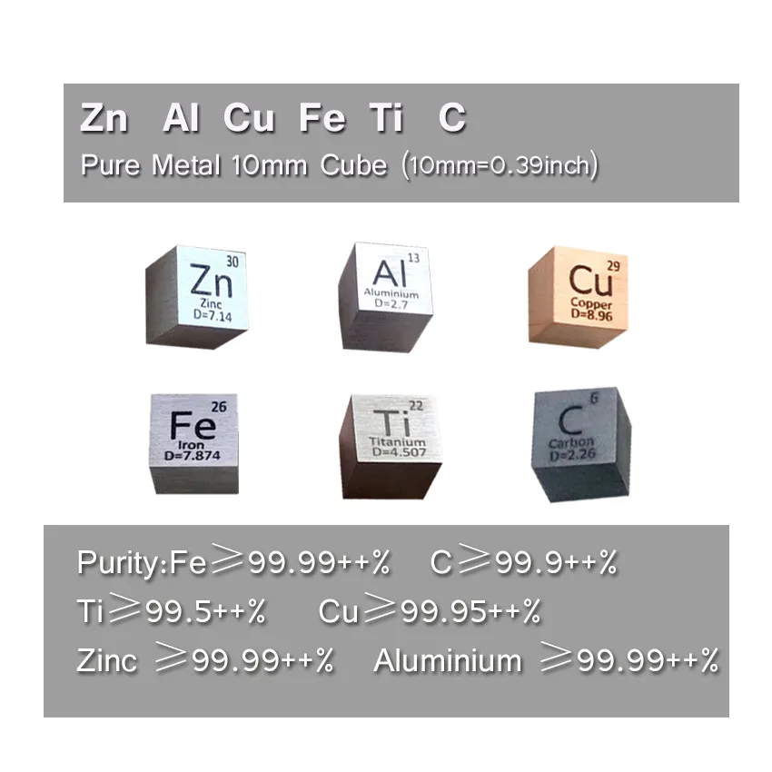 Pure 99.99% Fe Iron Cube Block Bulk Periodic Table of Rare Earth Metal Elements for Research lab industrial Collection Hand Made
Pure 99.99% Fe Iron Cube Block Bulk Periodic Table of Rare Earth Metal Elements for Research lab industrial Collection Hand Made