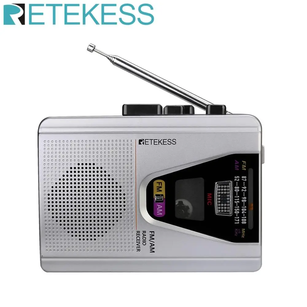Retekess TR620 FM/AM Portable Radio with Cassette Playback Voice Recorder and Tape Playback Loop Mode Switch
Retekess TR620 FM/AM Portable Radio with Cassette Playback Voice Recorder and Tape Playback Loop Mode Switch