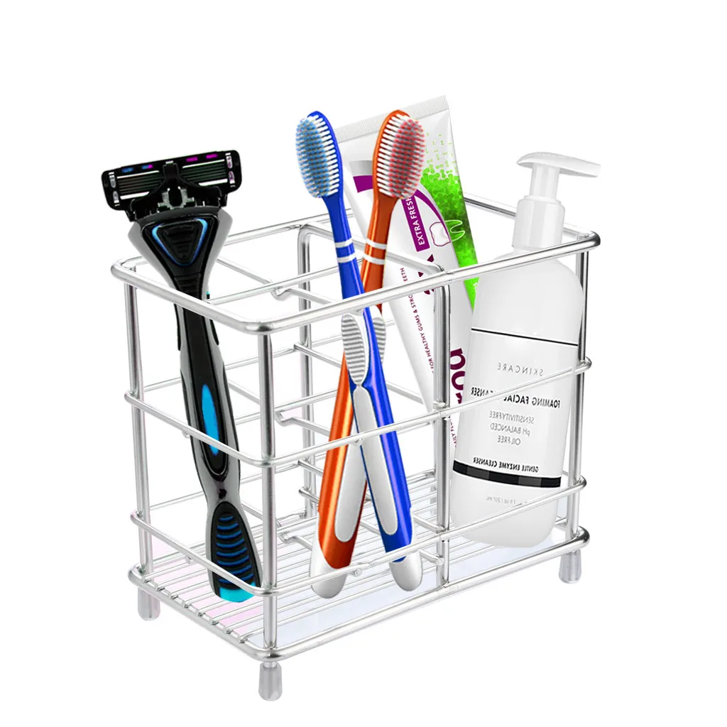 Stainless Steel Multifunction Shelf Toothbrush Holder And Toothpaste Stand For Electric Toothbrush Practical Useful Household
Stainless Steel Multifunction Shelf Toothbrush Holder And Toothpaste Stand For Electric Toothbrush Practical Useful Household