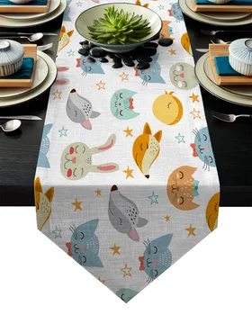 Cartoon Animal Fox Rabbit Cat Table Runner Table Flag Home Party Decorative Tablecloth Table Runners for Wedding
Cartoon Animal Fox Rabbit Cat Table Runner Table Flag Home Party Decorative Tablecloth Table Runners for Wedding