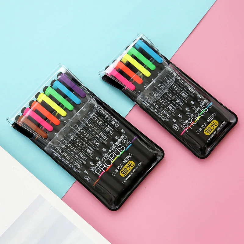 UNI 5 or 7 /set PROPUS fluorescent pen student writing marker double head highlighter pen Mark for painting bullet journal pen
UNI 5 or 7 /set PROPUS fluorescent pen student writing marker double head highlighter pen Mark for painting bullet journal pen