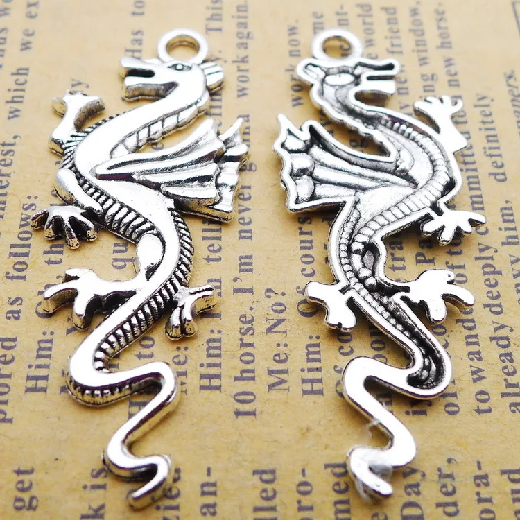 6 PCS/Lot 20mm*25mm Pendant Antique Silver Color Dragon Charms For DIY Jewelry Making Handmade Craft
6 PCS/Lot 20mm*25mm Pendant Antique Silver Color Dragon Charms For DIY Jewelry Making Handmade Craft