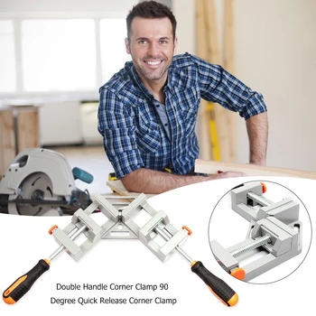 Withstand Higher Intensity Force Aluminium Double Handle 90 Degree Right Angle Clamps Photo Frame Corner Clips
Withstand Higher Intensity Force Aluminium Double Handle 90 Degree Right Angle Clamps Photo Frame Corner Clips