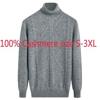 New Arrival Winter High Collar 100% Cashmere Sweater Men Knitted Thickened Twist Flower Male Casual Pullovers Plus Size XS-3XL
New Arrival Winter High Collar 100% Cashmere Sweater Men Knitted Thickened Twist Flower Male Casual Pullovers Plus Size XS-3XL