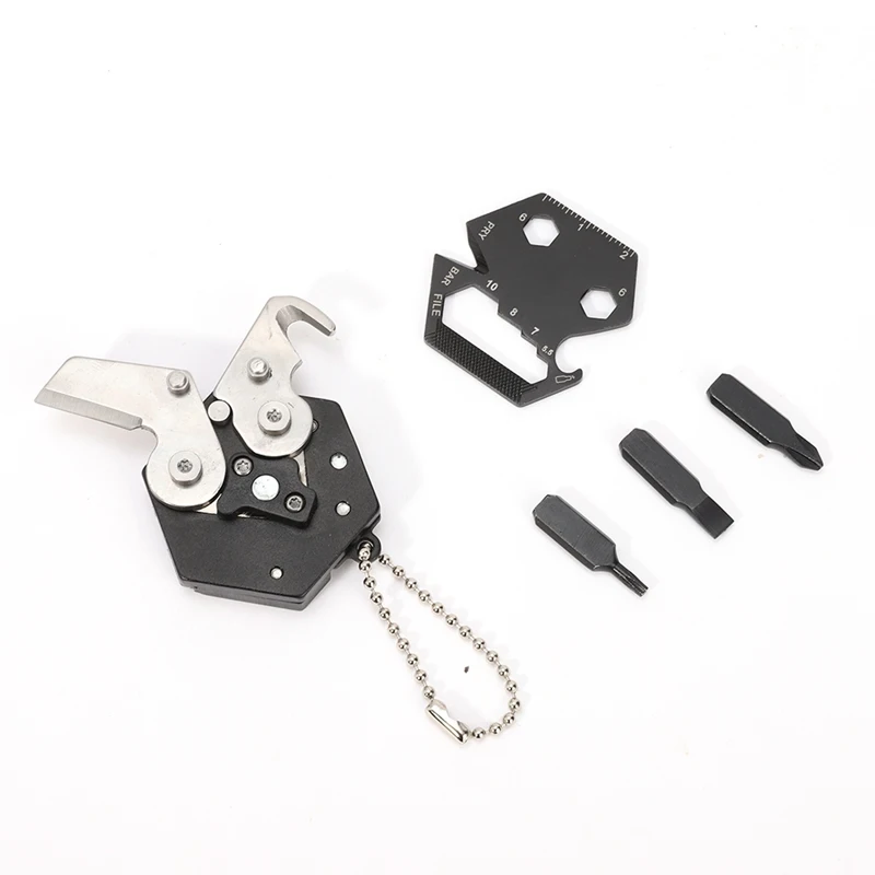 EDC Outdoor Mini Folding Stainless Steel Screwdriver Bit Rope Knife Opener Ruler Tool Multi-function Portable Tool Accessories
EDC Outdoor Mini Folding Stainless Steel Screwdriver Bit Rope Knife Opener Ruler Tool Multi-function Portable Tool Accessories
