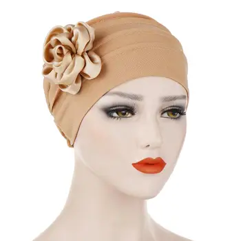 2020 Turban Head Fitted Adult Wrap Caps Muslim Headgear Hat Women Cotton Big Flower Ruffle Cancer Chemo Beanie Scarf
2020 Turban Head Fitted Adult Wrap Caps Muslim Headgear Hat Women Cotton Big Flower Ruffle Cancer Chemo Beanie Scarf