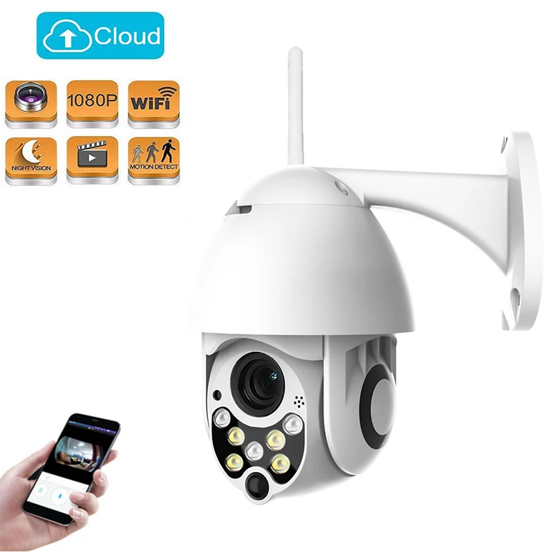 1080P Cloud New Storage Wireless PTZ IP Camera 4X Digital Zoom Speed Dome Camera Outdoor WIFI Audio P2P CCTV Surveillance
1080P Cloud New Storage Wireless PTZ IP Camera 4X Digital Zoom Speed Dome Camera Outdoor WIFI Audio P2P CCTV Surveillance