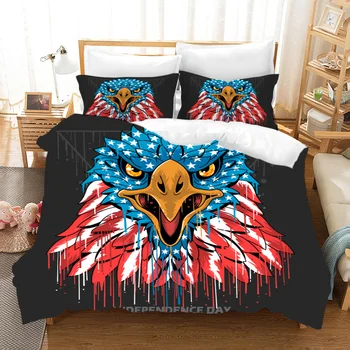 yi chu xin comforter bedding sets Bald Eagle American Flag 3D Bedding Set 100% Microfiber duvet cover
yi chu xin comforter bedding sets Bald Eagle American Flag 3D Bedding Set 100% Microfiber duvet cover