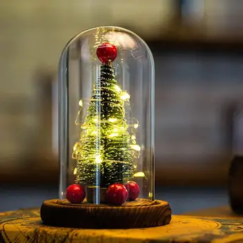 Christmas Tree Glass Cover Lamp Desktop LED Night Lamp Christmas Tree Lamp Home Decorative Figurines Miniatures
Christmas Tree Glass Cover Lamp Desktop LED Night Lamp Christmas Tree Lamp Home Decorative Figurines Miniatures