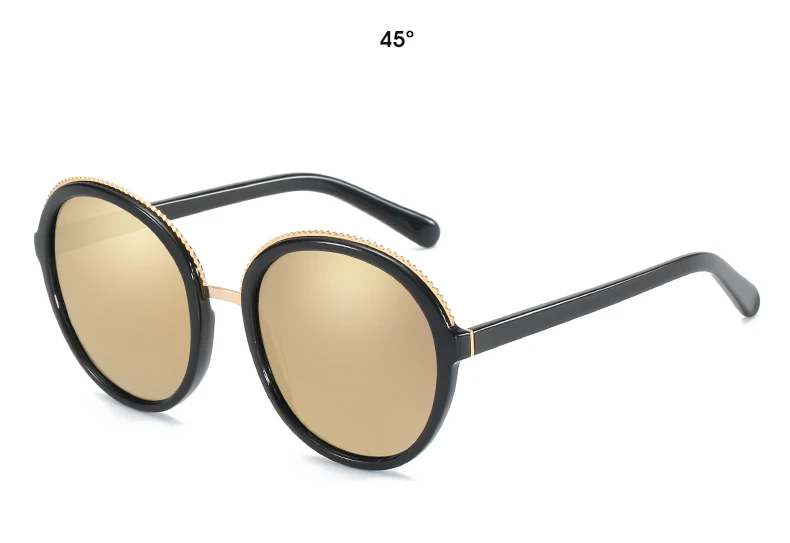 Women Sunglasses Frame Glasses Polariod Lens UV400 Polarized Sunglasses Women Fashion Round Frame Eyewear Glasses (23)