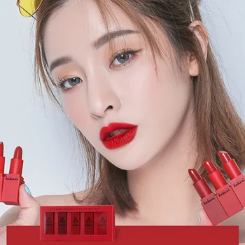 Five Pcs Pumpkin Eating Earth Color Big Red Lipstick Waterproof Mini Combination @ME88
Five Pcs Pumpkin Eating Earth Color Big Red Lipstick Waterproof Mini Combination @ME88