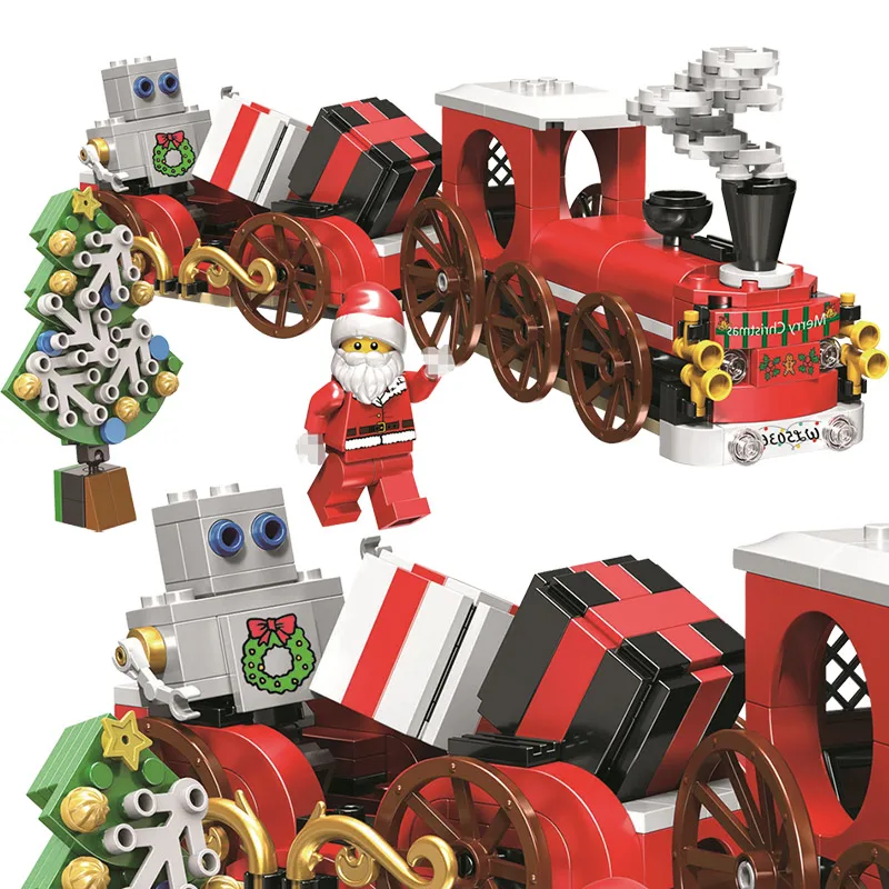 345PCS Christmas Train Model Building Blocks Compatible LegoING Friends Santa Claus Bricks Figure Toys for Girls Boys Children
345PCS Christmas Train Model Building Blocks Compatible LegoING Friends Santa Claus Bricks Figure Toys for Girls Boys Children