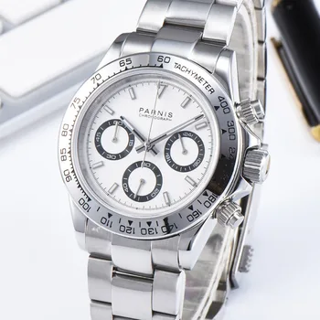 

Parnis 39mm Quartz VK64 Chronograph Watch Men Brand Luxury Pilot Sport Luminous Waterproof Sapphire Crystal Wristwatch Men