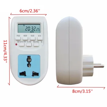 New LCD Digital Timer Socket Timing Outlet Switch Plug-in Digital Timer Multi-functional Kitchen Cooking Countdown Clock 220V EU
New LCD Digital Timer Socket Timing Outlet Switch Plug-in Digital Timer Multi-functional Kitchen Cooking Countdown Clock 220V EU