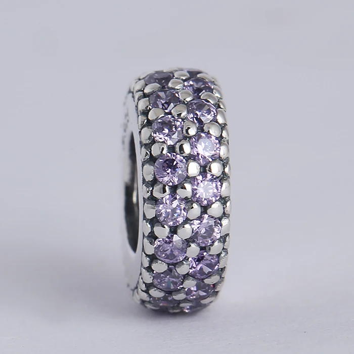 New Spring collection authentic 925 sterling silver spacer charms with fancy purple zircon Suitable for Pandora Charm Bracelets
New Spring collection authentic 925 sterling silver spacer charms with fancy purple zircon Suitable for Pandora Charm Bracelets