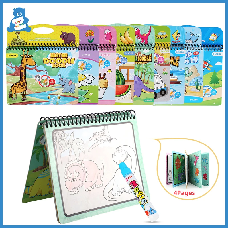 Kids Magic Water Drawing Book Pen Coloring Reusable Drawing Board Doodle Book Children DIY Painting Montessori Educational Toys
Kids Magic Water Drawing Book Pen Coloring Reusable Drawing Board Doodle Book Children DIY Painting Montessori Educational Toys