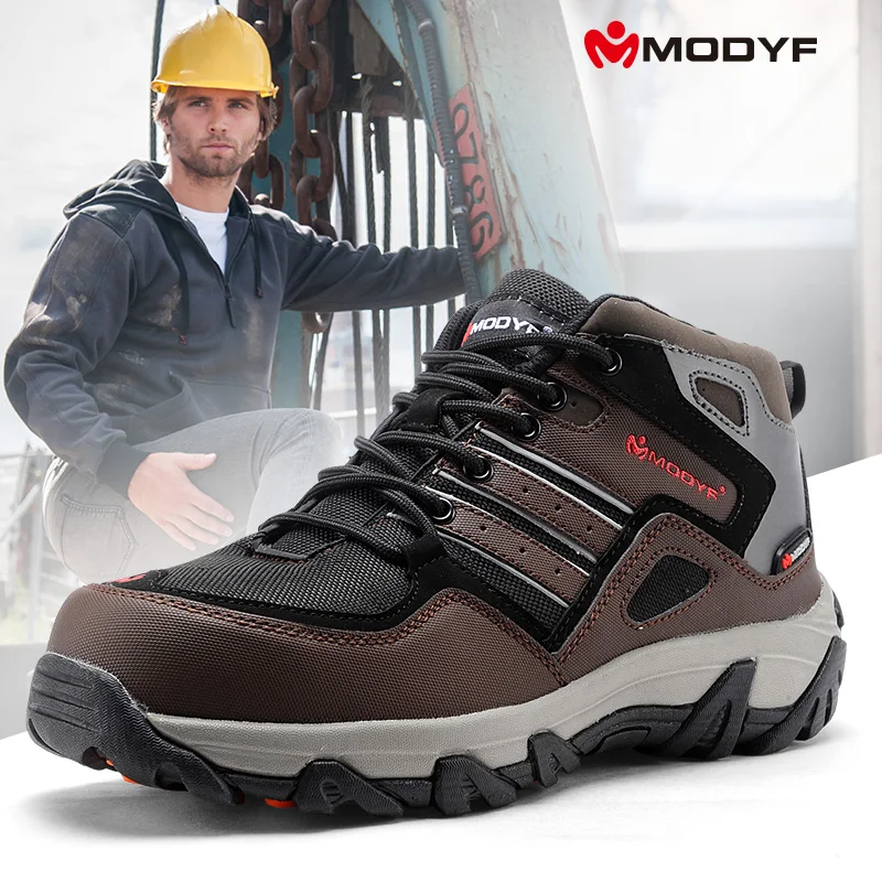 MODYF Breathable Men Safety Shoes Steel Toe Work Shoes For Men Anti-smashing Construction Hiking With Reflective
MODYF Breathable Men Safety Shoes Steel Toe Work Shoes For Men Anti-smashing Construction Hiking With Reflective