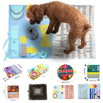 Pet Dog Snuffle Mat High QualiyPet Sniffing Training Blanket Find Food Training Blanket Detachable Fleece Pads
Pet Dog Snuffle Mat High QualiyPet Sniffing Training Blanket Find Food Training Blanket Detachable Fleece Pads