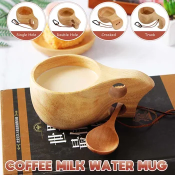 Natural Wooden Cup Teacup Coffee Drinkware Handmade Water-Bottle With Handle Nordic Finnish Cup Water-Bottle
Natural Wooden Cup Teacup Coffee Drinkware Handmade Water-Bottle With Handle Nordic Finnish Cup Water-Bottle