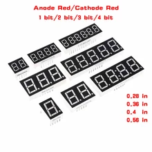 5Pcs 0.28 Inch Digital Tube LED Display 1Bit 2Bit 3Bit 4Bit Display Common Anode / Cathode 0.28"/0.36"/0.4"/0.56" 7 Segment Red
5Pcs 0.28 Inch Digital Tube LED Display 1Bit 2Bit 3Bit 4Bit Display Common Anode / Cathode 0.28"/0.36"/0.4"/0.56" 7 Segment Red