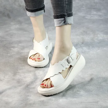 Women Sandals Leather White Casual Summer Shoes For Women High Heels Wedge Shoes Women Genuine Leather Sandals Beach Black2020
Women Sandals Leather White Casual Summer Shoes For Women High Heels Wedge Shoes Women Genuine Leather Sandals Beach Black2020
