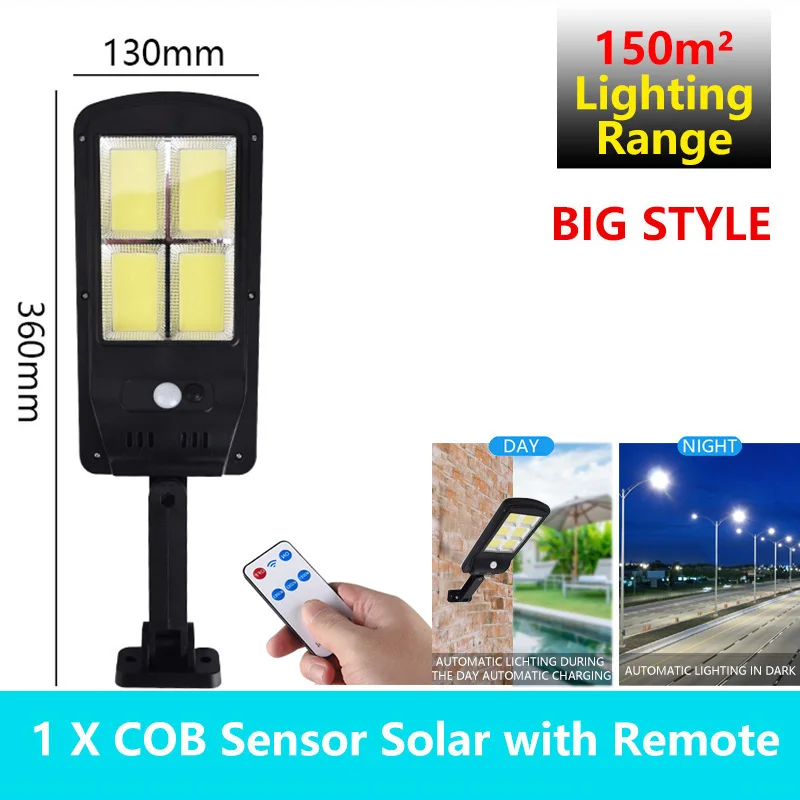 VONGFONG Powerful Remote Control Upgraded COB Solar Light PIR Motion Sensor IP65 Outdoor Solar Wall Street Light Waterproof Lamp
VONGFONG Powerful Remote Control Upgraded COB Solar Light PIR Motion Sensor IP65 Outdoor Solar Wall Street Light Waterproof Lamp
