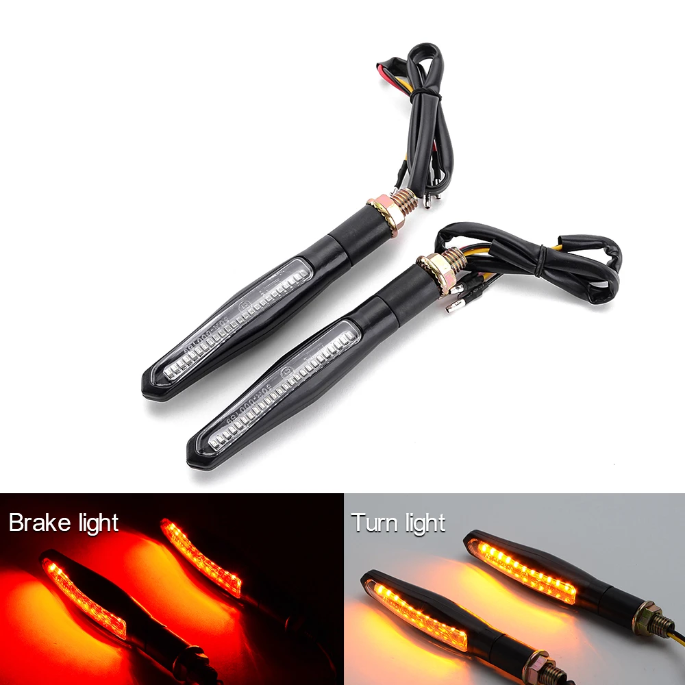 2pcs LED Motorcycle Turn Signal Light Brake Lamp Flowing Water Lighting Amber Light Flicker Bendable Tail Indicator Flasher
2pcs LED Motorcycle Turn Signal Light Brake Lamp Flowing Water Lighting Amber Light Flicker Bendable Tail Indicator Flasher