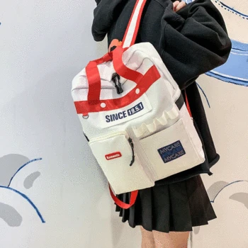 Aijolen 2020 New Bag Spring Summer Large Capacity Backpack Bag Shoulders Double Straps White Black Dark Blue Color 
Aijolen 2020 New Bag Spring Summer Large Capacity Backpack Bag Shoulders Double Straps White Black Dark Blue Color