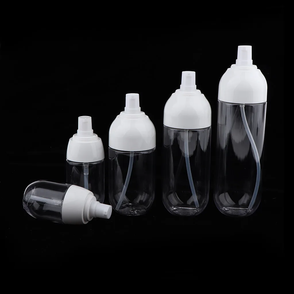 2Pcs/set Clear Travel Empty Cream Shampoo Lotion Pump Bottles with Lid for Refillable Cosmetic 2Pcs/set Clear Travel Empty Cream Shampoo Lotion Pump Bottles with Lid for Refillable Cosmetic