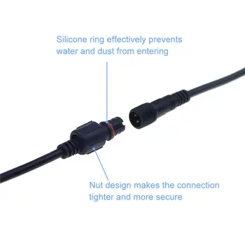 5 Pairs 3 Pin 3 Core Male Female Plug LED Connector Waterproof IP65 with 20cm 22AWG 3X 0.3mm² Cable for 5V 12V WS2812B jk1568
5 Pairs 3 Pin 3 Core Male Female Plug LED Connector Waterproof IP65 with 20cm 22AWG 3X 0.3mm² Cable for 5V 12V WS2812B jk1568