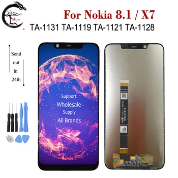6.18" LCD For Nokia 8.1 LCD X7 Display Screen Touch Sensor Digitizer Assembly For Nokia8.1 Display TA-1131 TA-1119 TA-1121 1128
6.18" LCD For Nokia 8.1 LCD X7 Display Screen Touch Sensor Digitizer Assembly For Nokia8.1 Display TA-1131 TA-1119 TA-1121 1128