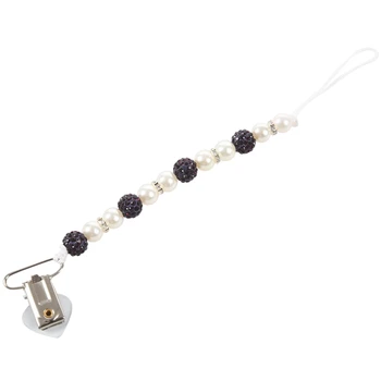 Baby Pacifier Clip Boy Girl Crystal Plastic Beaded Pacifier Holder Clip Nipple Teether Dummy Strap Chain Soother Chain Toys Purp
Baby Pacifier Clip Boy Girl Crystal Plastic Beaded Pacifier Holder Clip Nipple Teether Dummy Strap Chain Soother Chain Toys Purp