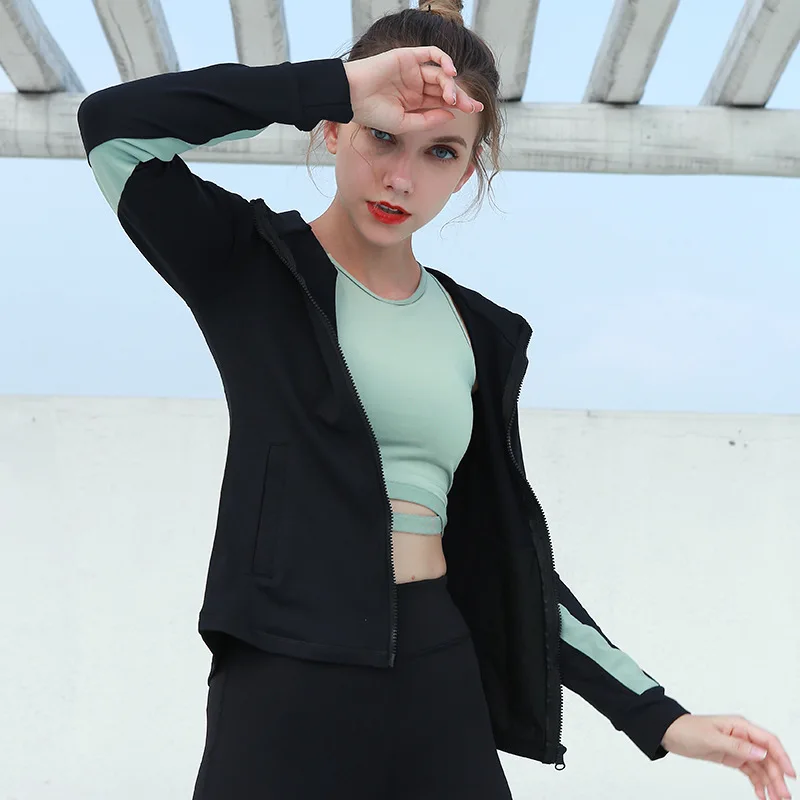 2019 New Yoga Fitness Jacket Women's Slim Sports Running Zipper Shirt Stand Collar Hooded Yoga Clothes
2019 New Yoga Fitness Jacket Women's Slim Sports Running Zipper Shirt Stand Collar Hooded Yoga Clothes