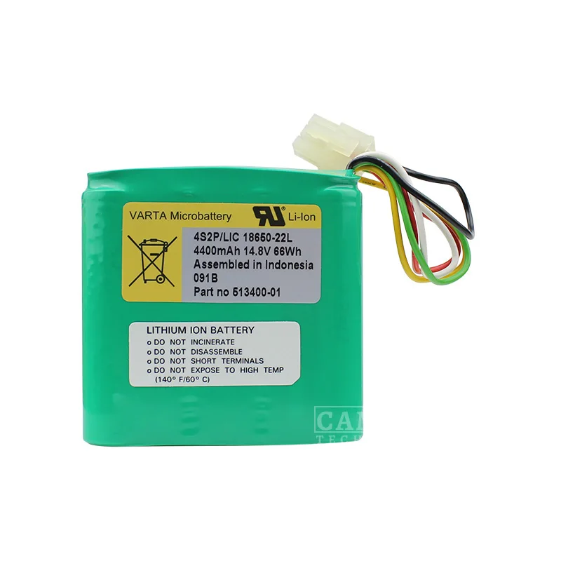 Medical Inflatable Mercury Battery 513400-01 4S2P LIC18650-22L 14.8V 4400mAh Li-Ion Battery For Varta Microbattery 
Medical Inflatable Mercury Battery 513400-01 4S2P LIC18650-22L 14.8V 4400mAh Li-Ion Battery For Varta Microbattery