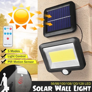 56/98/100/108/120/128 LED 5 Modes Remote Control Solar Wall Light Motion Sensor IP65 Waterproof outdoor Garden Lamp For Yard
56/98/100/108/120/128 LED 5 Modes Remote Control Solar Wall Light Motion Sensor IP65 Waterproof outdoor Garden Lamp For Yard