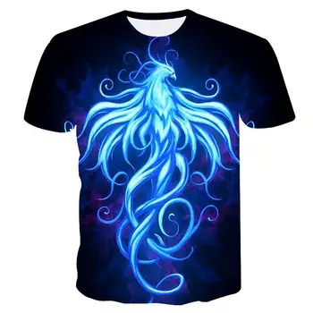 2019 Summer New Men Women t shirt 3D blue Phoenix Printing Lovers T-shirt Male Tops Harajuku Tee Casual t shirt Printed Top
2019 Summer New Men Women t shirt 3D blue Phoenix Printing Lovers T-shirt Male Tops Harajuku Tee Casual t shirt Printed Top