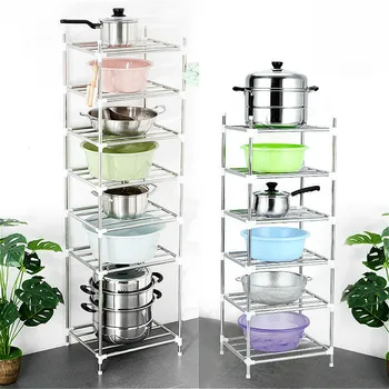 Multi-layer Kitchen Storage Holder Rack Stainless Steel Pot Shelf Kitchenware Pan Cover Corner Storage Rack Shelf Organizer
Multi-layer Kitchen Storage Holder Rack Stainless Steel Pot Shelf Kitchenware Pan Cover Corner Storage Rack Shelf Organizer