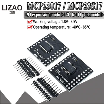 MCP23017 Serial Interface Module IIC I2C SPI MCP23S17 Bidirectional 16-Bit I/O Expander Pins 10Mhz Serial Interface Module
MCP23017 Serial Interface Module IIC I2C SPI MCP23S17 Bidirectional 16-Bit I/O Expander Pins 10Mhz Serial Interface Module
