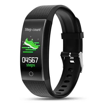 

QW18T body temperature monitoring smart bracelet pedometer multi-sport wireless camera po call information reminder Hot