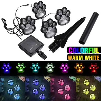 Footprint 4 Piece Solar Powered LED Lights - Dog Pet Animal Paws Design Outdoor Landscape Lighting for Lawn Decor Gardening
Footprint 4 Piece Solar Powered LED Lights - Dog Pet Animal Paws Design Outdoor Landscape Lighting for Lawn Decor Gardening